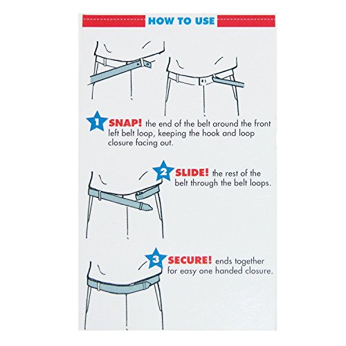 Myself Belts Unisex Easy One Handed Belt with Faux Buckle (Toddler