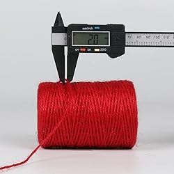 PerkHomy Natural Jute Twine 600 Feet Long Colored