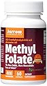 Jarrow Formulas Methyl Folate 5-MTHF, Supports Brain, Memory, Cardiovascular Health, 400 Mcg, 60 Caps