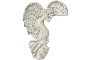 YFEIQI Photo Frame Angel Wings Resin Sculpture, Angel Frame Decoration, Creative 3D Resin Art Crafts for Home Wall Decoration,Gifts for Festival, Wedding or Anniversary (Left)