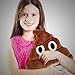 PrimeCuts Premium Quality 35cm BIG Smiling Poop Emoji Pillow - Soft Smiley Emoticon Stuffed Plush Toy - Poop Face
