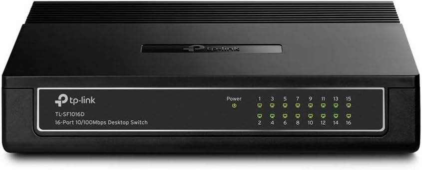 TP-Link TL-SF1016D 16-Port 10/100Mbps Desktop Network Switch 3.2Gbps