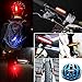 Super Bright Bike Tail LED Light/USB Rechargeable,6 Light Mode Options,Waterproof DBLLXX Helmet Light Accessories Fits on any Bicycles,Easy to Install for Cycling Safety Flashlight