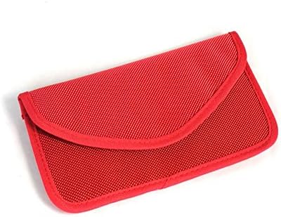 Anti-radiation Bag Pouch Radiation Interferen Shield Bag for iphone Cell Phone No Singal Shielding Bag (red)