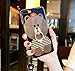 Auroralove 020 5.8 Bling Diamond, Cute Bear Luxury Soft TPU iPhone X Case with Ring Stand for Girls Women(Brown)