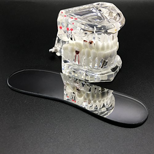 Omonic 5Pcs/Set 2 Sided Pofessional Dental Occlusal Photographic Mouth Mirror Rhodium Dental Plated Glass Intraoral Photo Reflector - Thumbnail 4