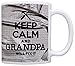 ThisWear Keep Calm and Grandpa Will Fix It Gift 11oz Ceramic Coffee Mug with Handle Simulated Duct Tape