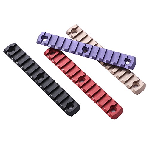 TuFok Low Profile Mlok 13-Slot Rail Section (Aluminum TAN) - Thumbnail 6