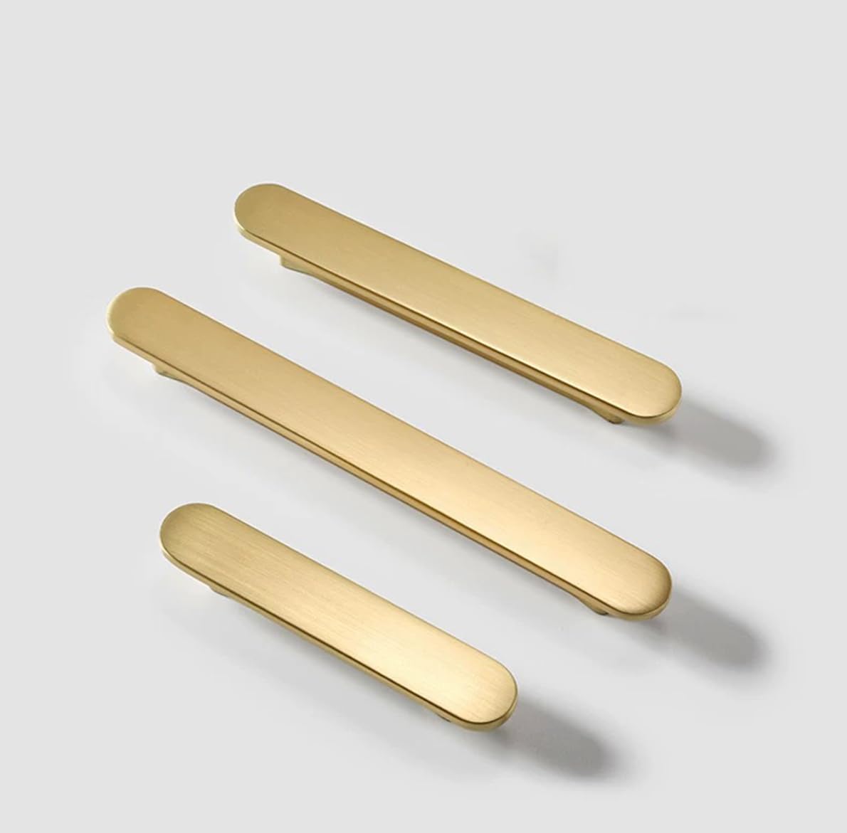 SYZOW 6 Pack Brushed Gold Cabinet Pulls Drawer Pulls,Gold Drawer Dresser Handles, Kitchen Cupboard Drawer Handles Antique Cupboard Door Handle 64MM Hole Centers — image 1