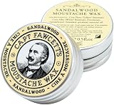 Captain Fawcett Sandalwood Moustache Wax 15ml Firm Hold for Men