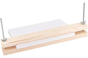 BENECREAT Wooden Bookbinding Press Large Press Bookbinder 15x1.5 Inch Flat Paper Press Machine Wood Form Factor Padding Press for Home, School, Office DIY Bookbinding