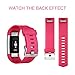 AK Fitbit Charge 2 Bands, Classic Edition Adjustable Comfortable Replacement Wristbands for Fitbit Charge 2 Heart Rate [No Tracker] (Fushcia, Large)