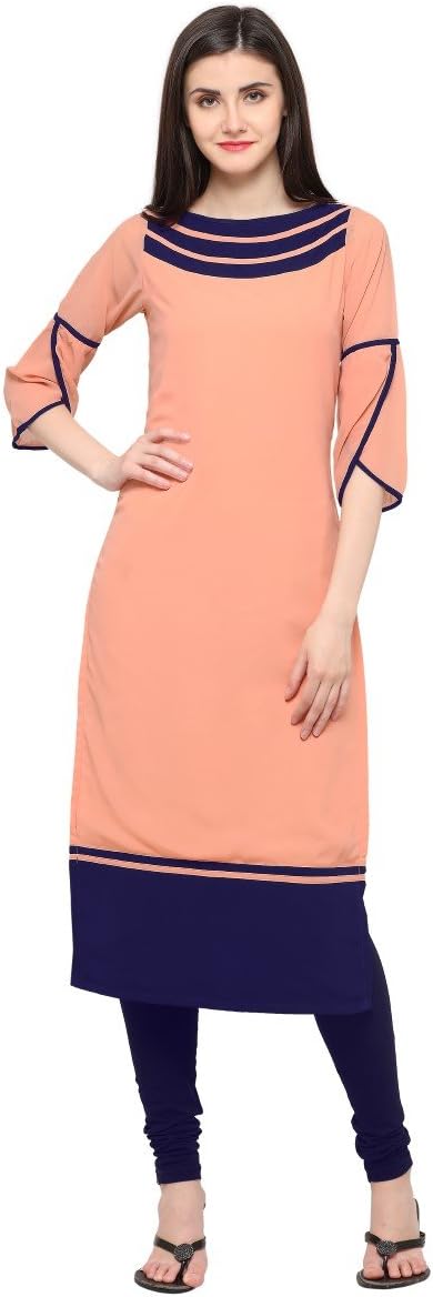 SHOPPING QUEENWomen's Georgette Straight Kurta