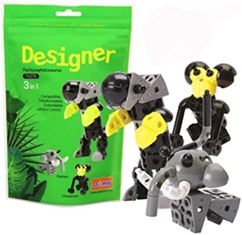 Science Unlimted Block Transformers Designer 3 IN 1 Pachycephalosaurus