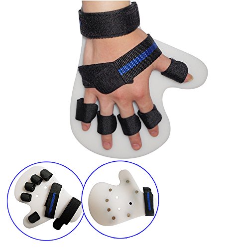 genmine Finger Splint 1 Fingerboard Finger Separator Orthotics Points Hand Wrist Training Orthosis Device Brace Support (Right Hand) - Thumbnail 5