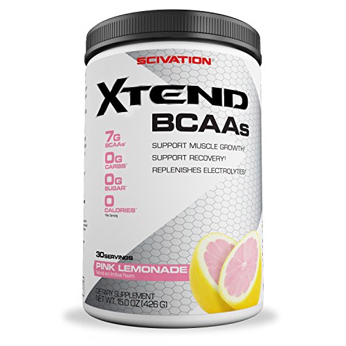 Scivation Xtend BCAA Powder, Branched Chain Amino Acids, BCAAs, Pink Lemonade, 30 Servings