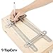 Multi Angle Measurement Tool Premium Stainless Steel 4 Sided Professional Ruler | Level Angleizer Measuring Template Ideal for Drawing, Carpenters, Craftsmens, Woodworkers, Builders, Handymen and DIY