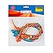 Kicko Nylon Braided Hair Extensions with Beads - 11 Inch Braids, 0.5 Inch Hair Clip - 10 Pack - Assorted Vibrant Two Tone Colors Braids - for Kids and Adults Hair Accessory, Party Favors, Gift, Prize