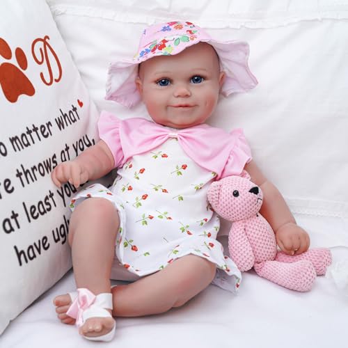 BABESIDE Reborn Baby Dolls, 20Inch Cute Soft Full Vinyl Realistic