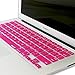 iBenzer MacBook Air 13 Inch A1932 Keyboard Cover, Macaron Series Silicone Keyboard Cover for Newest MacBook Air 13’’ Retina 2018 Release with Touch ID,TPU, MKC07TPU Magenta