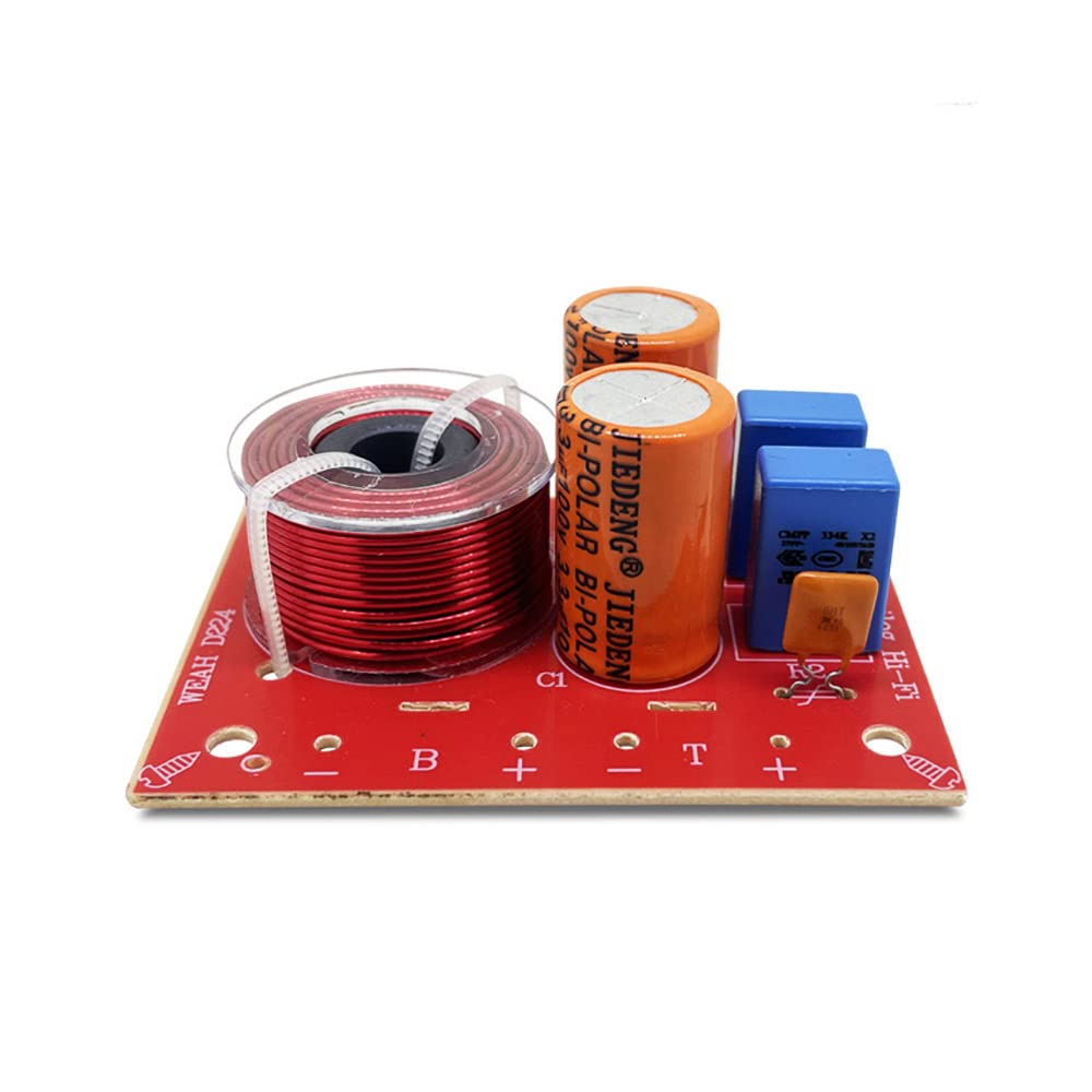 VOANZO 2PCS 80W Speaker Crossover 2 Way Crossover High and Low Frequency Crossover Crossover Point 2800Hz for HI-FI Bookshelf Speakers Centre Speakers Surround Speakers