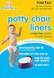 TidyTots Disposable Potty Chair Liners - Travel Pack XL - Fits All Potty Chairs - 32 Liners and 32 Super-Absorbent Pads