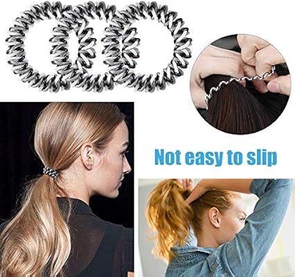 Amazon Com Spiral Hair Ties Vegols Elastic Coil Hair Ties Phone