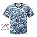 Rothco T-Shirt, Digital Sky Blue Camo, Medium