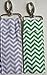 Chevron Lip Balm/Chapstick Holder with Clip - Pack of 6 Fun Colors