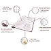 Pastry Mat Pack of 3, Non-slip Reusable Silicone Baking Mats with Measurements and Conversion Charts for Rolling Dough, Cookie Sheet Large 23.62”x 15.75”, Medium 15.75”x 11.81”, Small 10.24” x 11.42”
