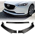 EPARTS ABS 3-Piece Front Bumper Lip Splitter Spoiler Kit Compatible With 2019 2020 2021 Mazda 6 Atenza (Real Carbon Fiber)
