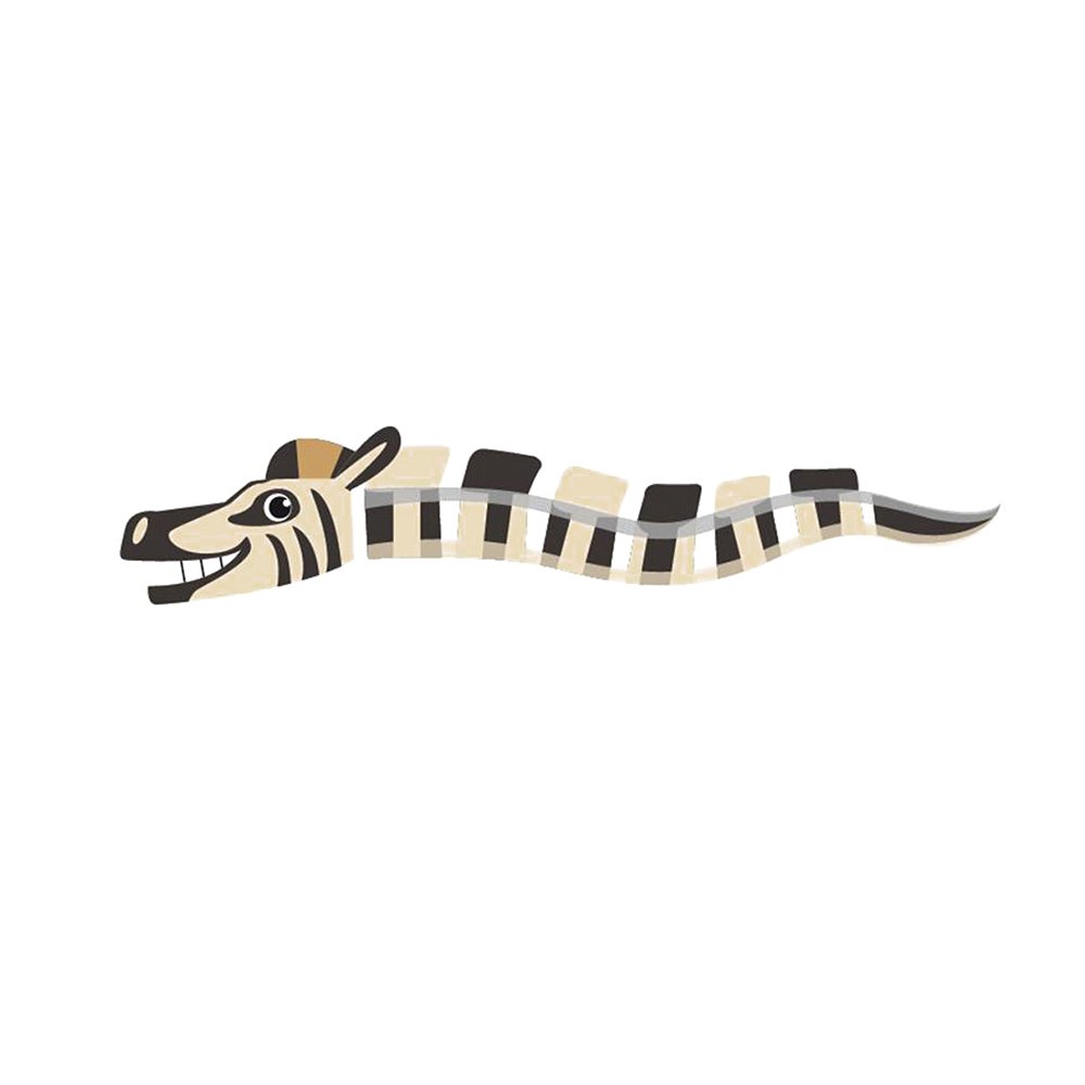 Wolkensturmer wsflat 1 x Zebra Animal gzebre Windsock, Multicoloured, 120 x 150 cm
