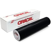 Roll of Matte Black Oracal 631 Removable Vinyl Works w/All Vinyl Cutters (12 Inch x 10FT)