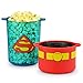 DC Superman Stir Popcorn Popper by Warner Bros - Superhero Popcorn Maker for Kitchen Appliances - Features Non-Stick Surface - Includes Kernel Scoop & Oil Spoon - DC Merchandise