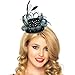 Amscan Glitz & Glam Mini Sequins Hat Headband with Feathers (1 Piece), Pack of 1, Multicolor
