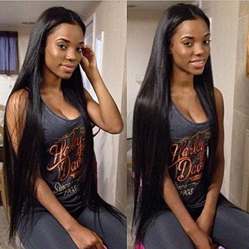 URALL Hair Brazilian long straight hair1 Bundle Mixed Length 30 32 34 36 38 40 Inch long length 100% Unprocessed Human Hair Extensions Natural Color(1 bundle 40inch)