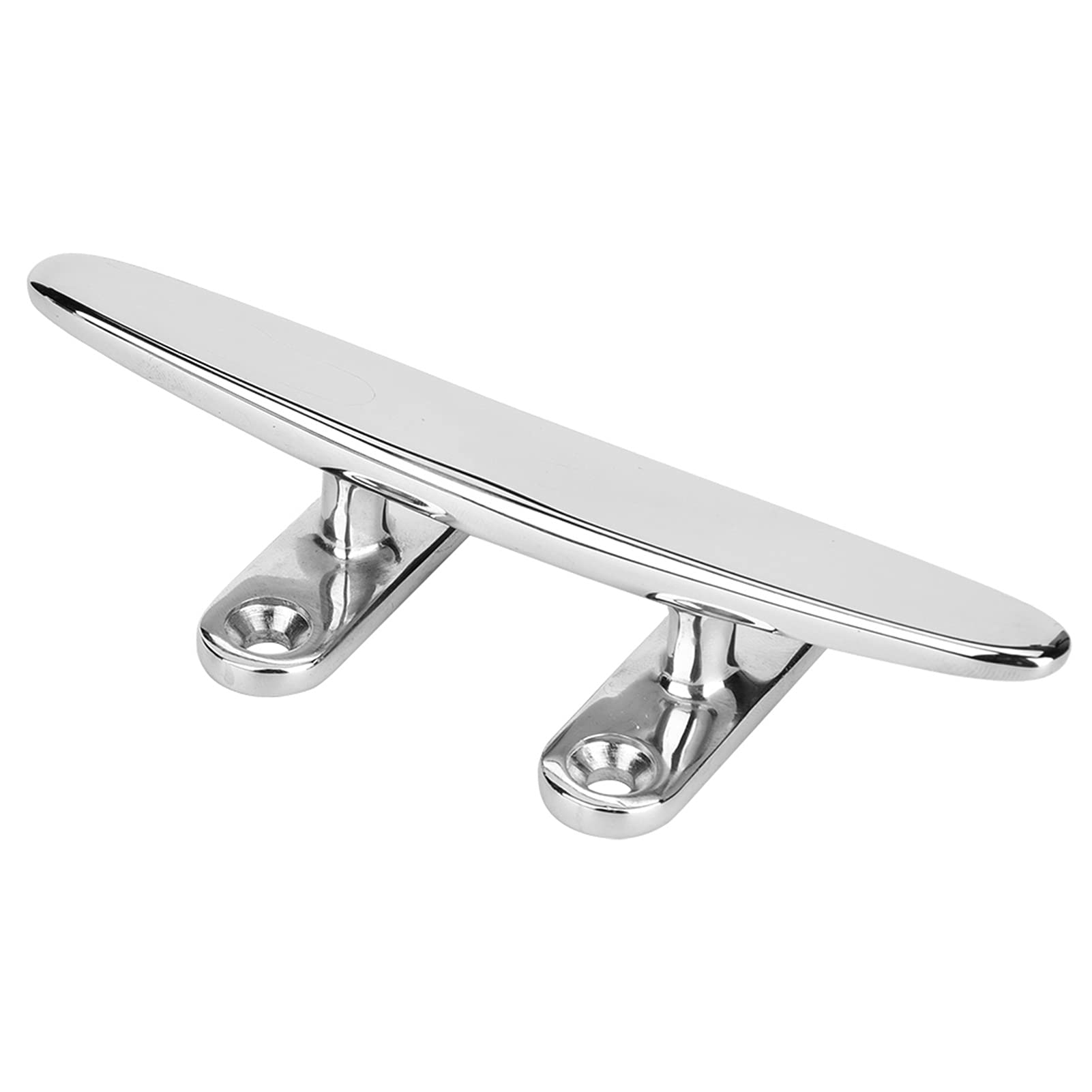 BORDSTRACT Boat Cleats Dock Cleats, Mirror Polished Open Boat Mooring Accessories, Kayak Cleat for Boat Docks, Kayaks, Marine, Nautical Decor (8in)