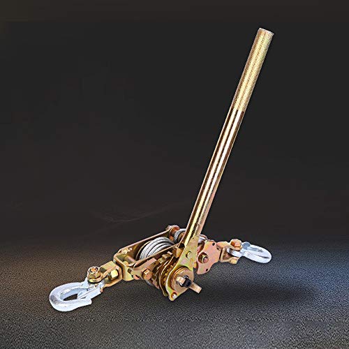 2 TON Hand Puller Come Along Cable Hoist 2 Hooks Heavy Duty COMEALONG ...