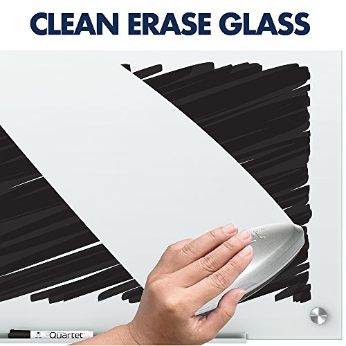Quartet Glass Whiteboard, Dry Erase White Board, 2' x 1.5