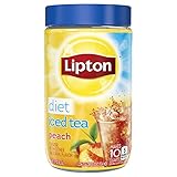 Lipton Iced Tea Mix, Diet Peach, 10 Quart (Pack of 4)
