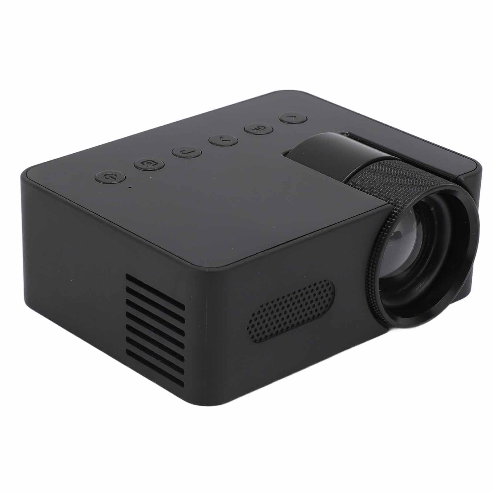 HD 1080P Mini Projector, YT100 Portable Projector with 4Ω 2W Speaker, Eye Care Home Theater Video Projector with Remote Control for Indoor Outdoor, Type C Rechargeable
