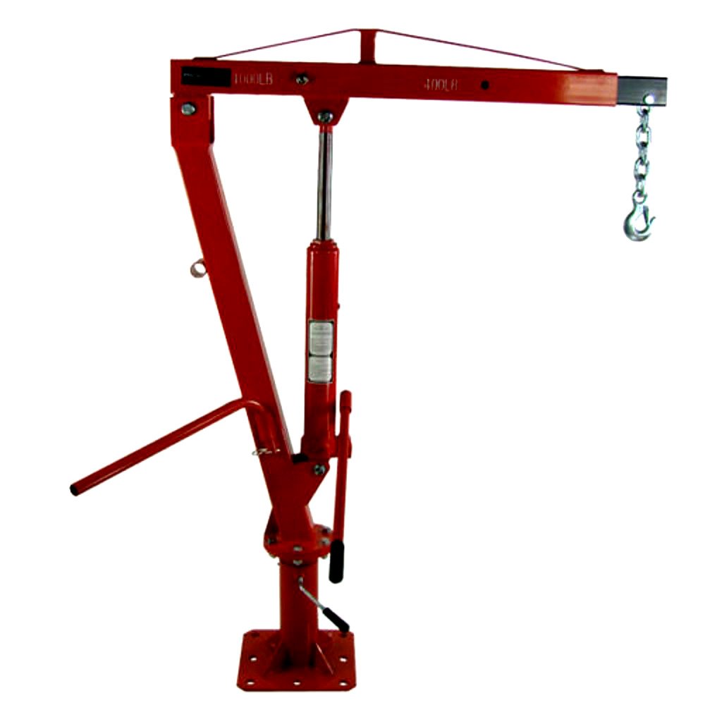 Hydraulic Mount Lift Crane Heavy Duty Steel Construction Ram Jack