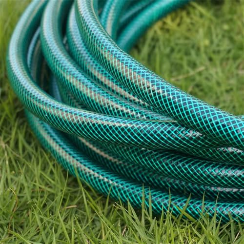 WESEN Garden Hose 5m/10m/15m/20m/30m/50m, 15m Garden Hose Pipe with Spray Nozzle and Fittings, 1/2" Diameter No Leaking&Kink Durable Water Hose for Garden/Gardening/Car/Washing (Green, 15M)