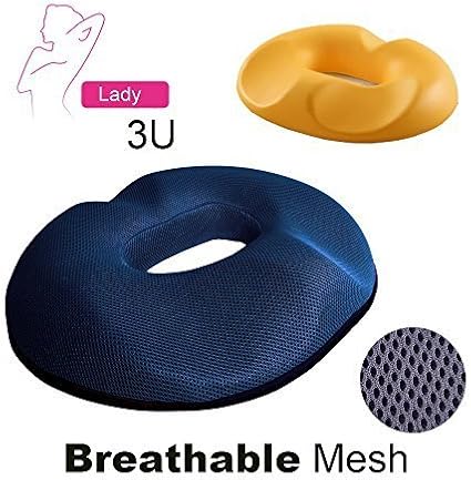 Amazon Com Blue Coccyx Pillow Tailbone Cushion Donut Pillow For
