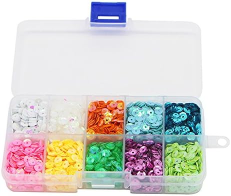 5mm Rainbow Cup Sequin Flake for Wedding/Clothes Decoration (1 PVC Box) (Type 1)