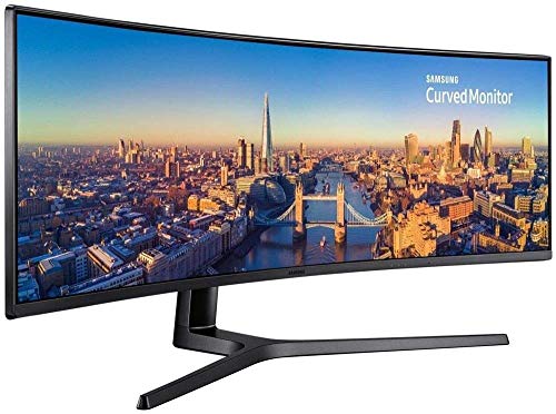 Samsung CJ890 Series 49 inch 3840×1080 Super Ultra-Wide Desktop Monitor for Business, 144 Hz, USB-C, HDMI, DisplayPort, 3-Year Warranty (C49J890DKN)