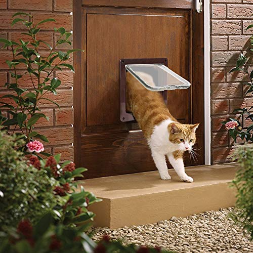 PETCUTE Gateras Puertas para Gatos Gateras para Mascotas con 4 cerraduras Puerta para Cachorros y Perros pequeños - Imagen 3