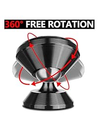 Soporte magnético para teléfono para coche Fitford Universal 360° rotación soporte para salpicadero de coche con super fuerte imán compatible teléfono X 8 7 Plus, S9 S8 Plus, GPS, Mini Tablet y más