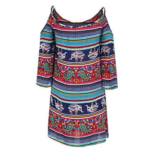 3 Dress+Shoulder+Bohemian+Straight+Lightweight