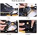 ENKEEO All Terrain Snowshoes Light Weight Aluminum Alloy Snow Shoes Kit with Carry Bag, Adjustable Ratchet Bindings, 160lbs. Capacity, Black and Orange, 25 inches